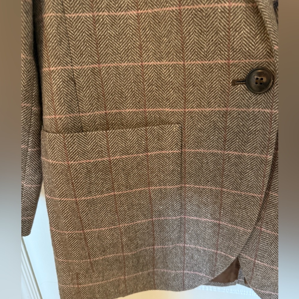 Madewell Brown Plaid Blazer - Picture 4 of 7